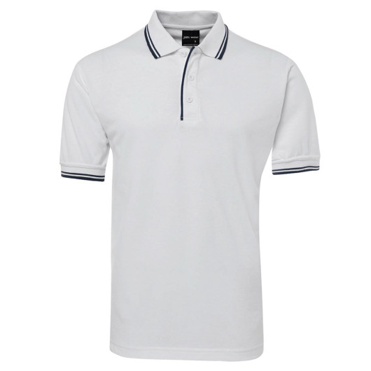Classic Contrast Polo White Navy